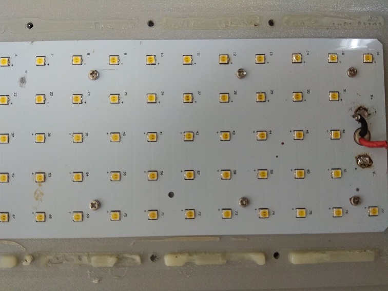 lighting quality issues: LED chips burned by wrong current or high temp