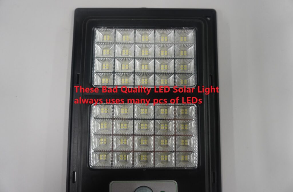 LED Chips Qty of LED Solar Street Lights